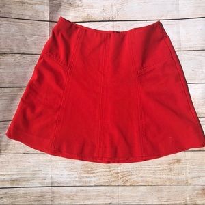 Ann Taylor Loft Seamed Ponte Flippy Skirt Sz 6
